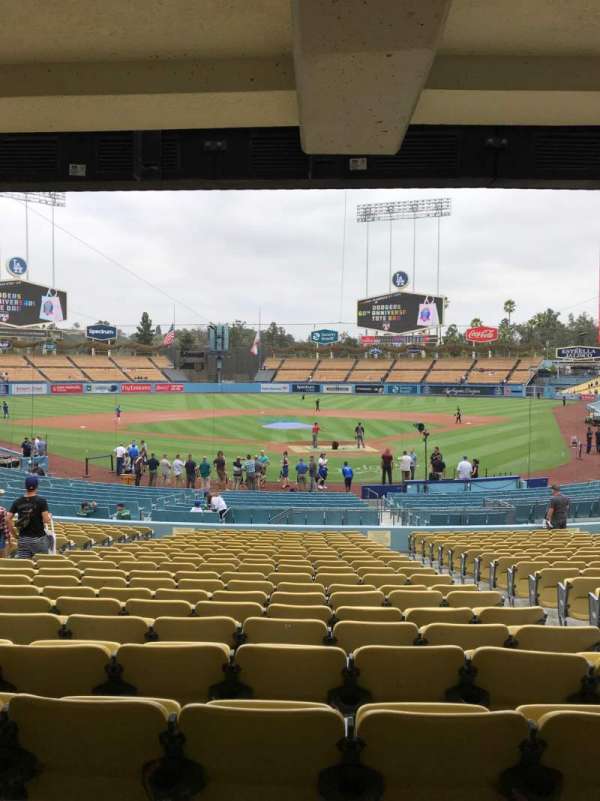 Dodger Stadium, section: 3FD, row: W, seat: 4