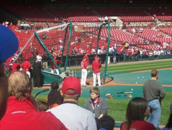 Busch Stadium, section: 1, row: C, seat: 6