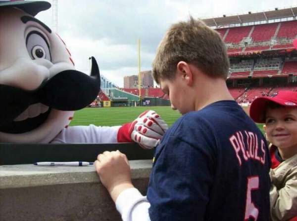 Great American Ball Park, section: 112, row: A, seat: 8