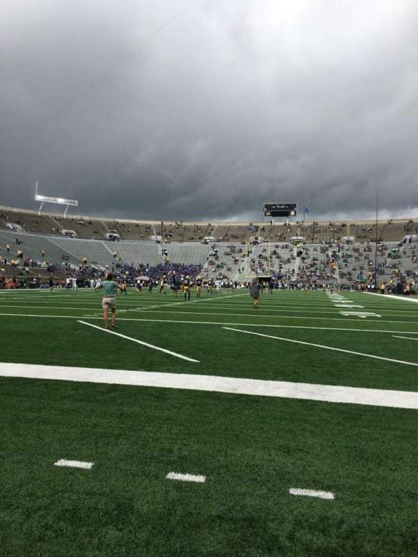 Notre Dame Stadium, section: F17, row: C, seat: 10