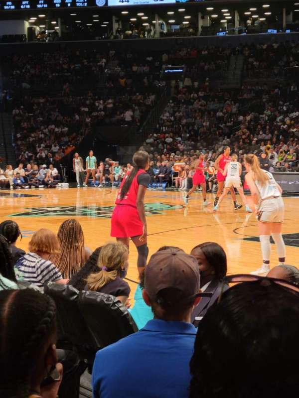 Barclays Center, section: 19, row: 1, seat: 8