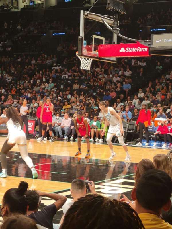 Barclays Center, section: 19, row: 1, seat: 8