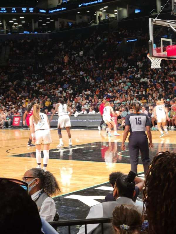 Barclays Center, section: 19, row: 1, seat: 8