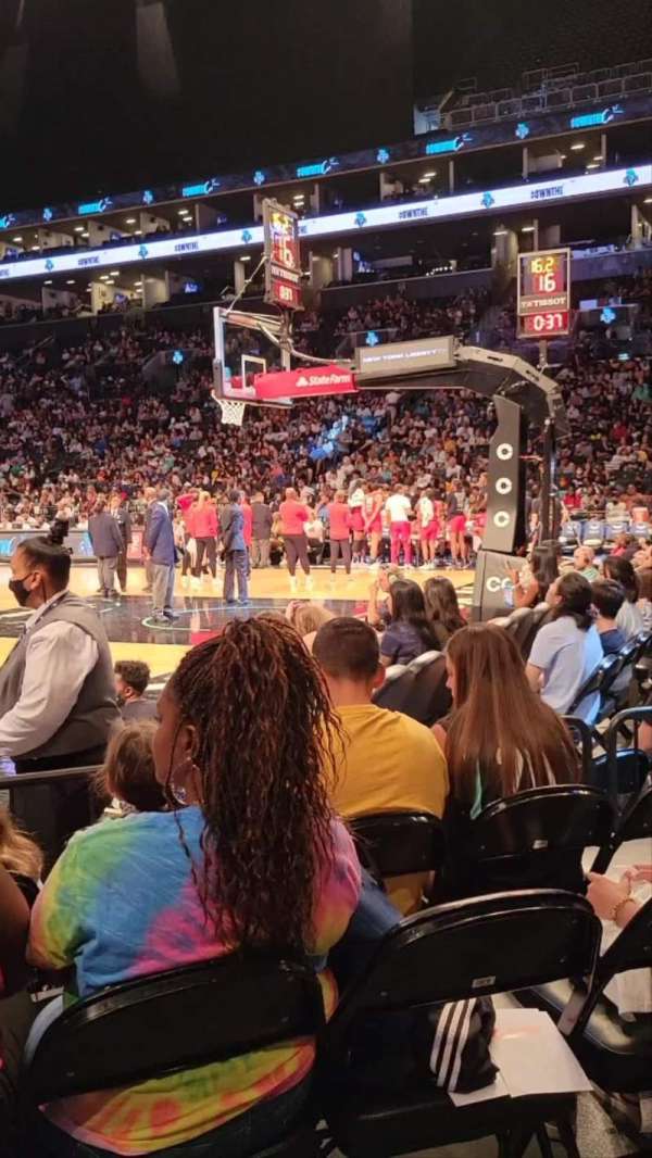 Barclays Center, section: 19, row: 1, seat: 8