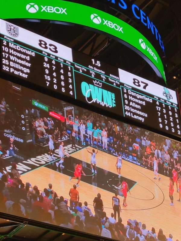 Barclays Center, section: 19, row: 1, seat: 8