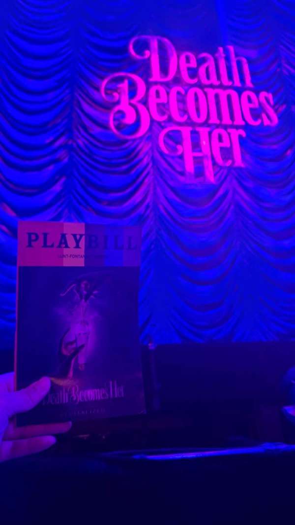 Lunt-Fontanne Theatre, section: Orchestra C, row: A, seat: 106