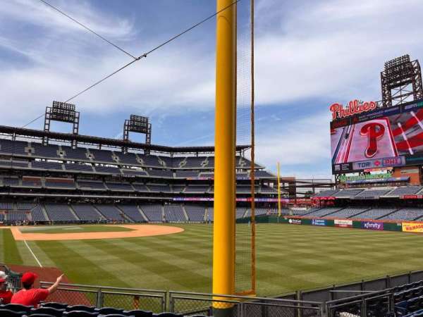 Citizens Bank Park, section: 107, row: 10, seat: 8