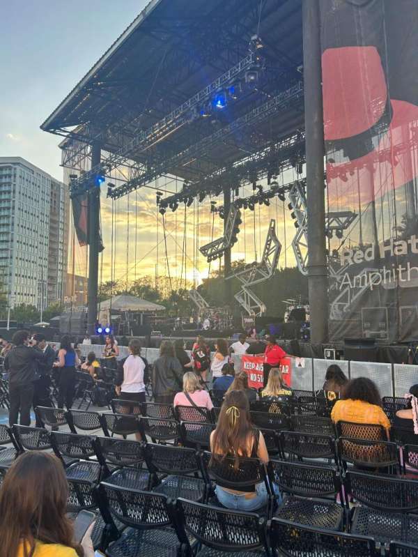 Red Hat Amphitheater, section: 1, row: N, seat: 5