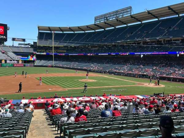 Angel Stadium, section: 210, row: A, seat: 11