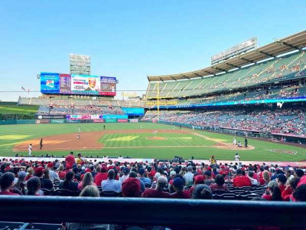 Angel Stadium, section: 211, row: A, seat: 20