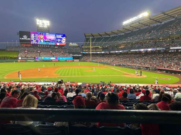 Angel Stadium, section: 211, row: A, seat: 20