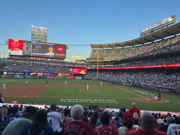 Angel Stadium, section: 112, row: Y, seat: 12