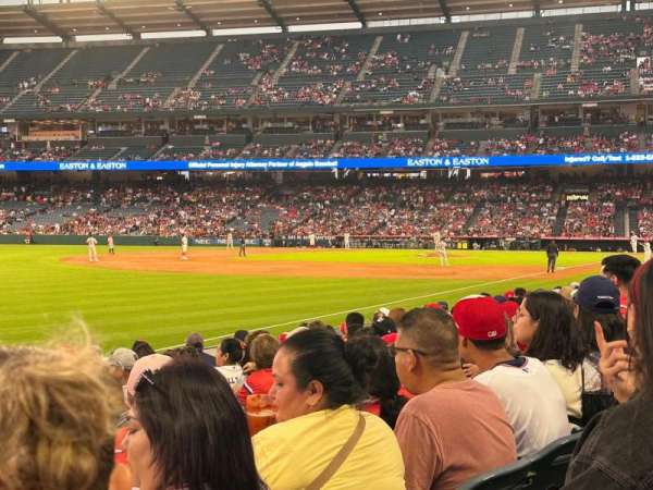 Angel Stadium, section: 106, row: J, seat: 1
