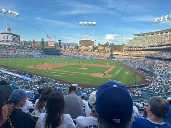 Dodger Stadium, section: 113LG, row: F, seat: 1-2