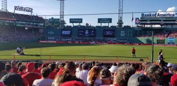 Fenway Park, section: Field Box 11, row: M, seat: 4