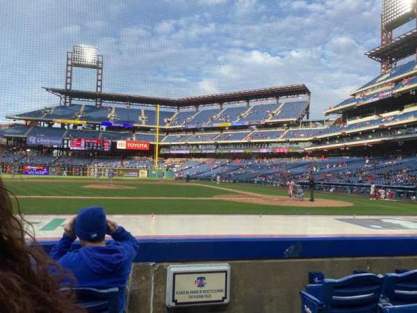 Citizens Bank Park, section: 130, row: 3, seat: 1