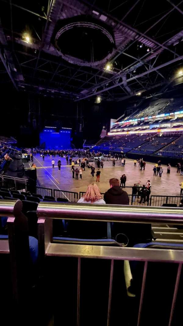The O2, London, section: 105, row: N, seat: 153