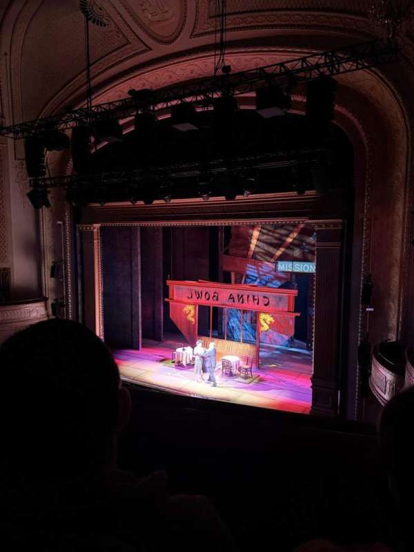 Majestic Theatre, section: Front Mezzanine R, row: B, seat: 18
