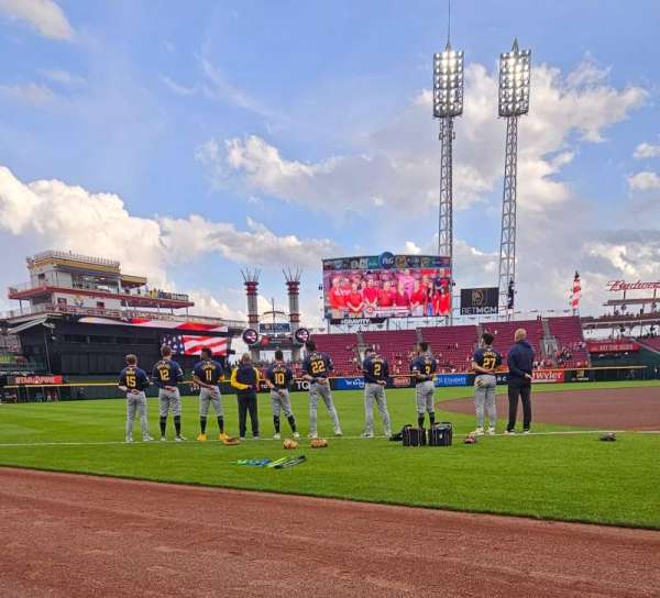 Great American Ball Park, section: 113, row: A, seat: 3