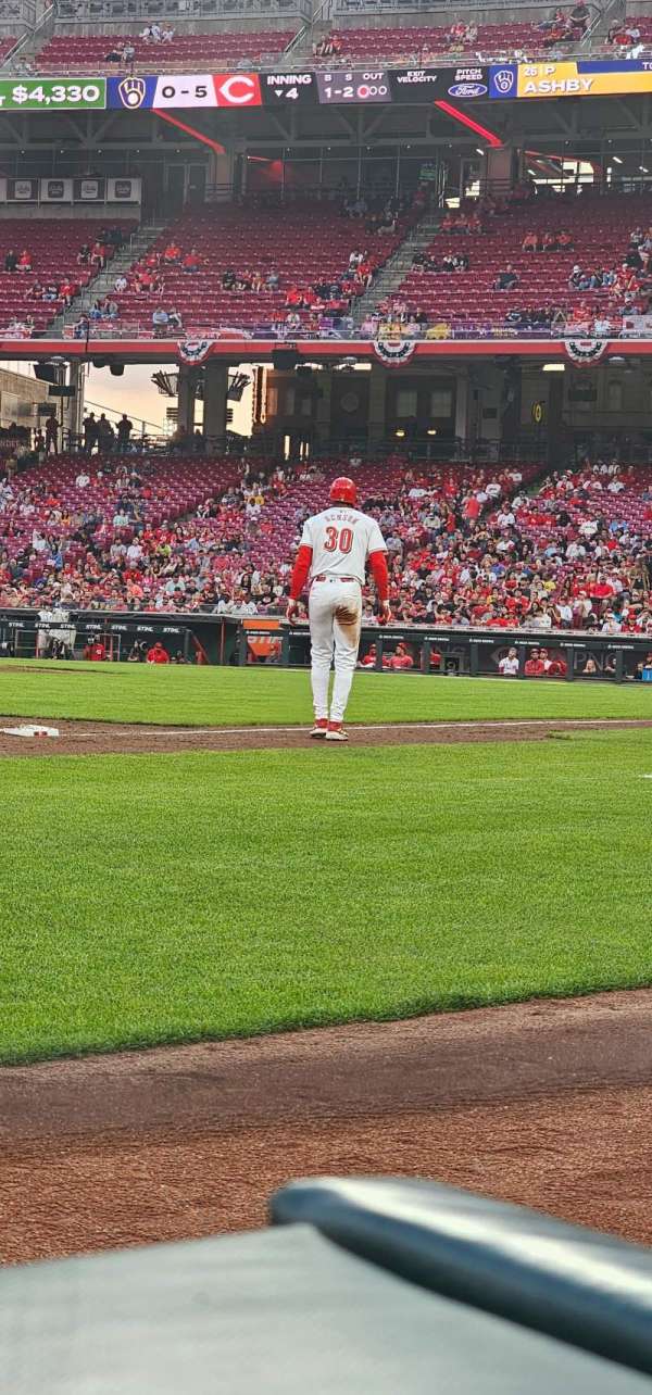 Great American Ball Park, section: 113, row: A, seat: 2