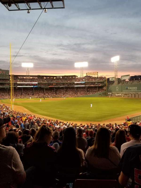 Fenway Park, section: Grandstand 4, row: 1, seat: 7