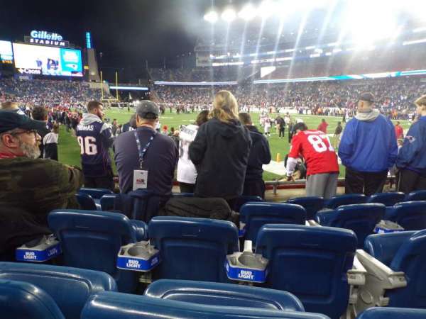 Gillette Stadium, section: 124, row: 5, seat: 8