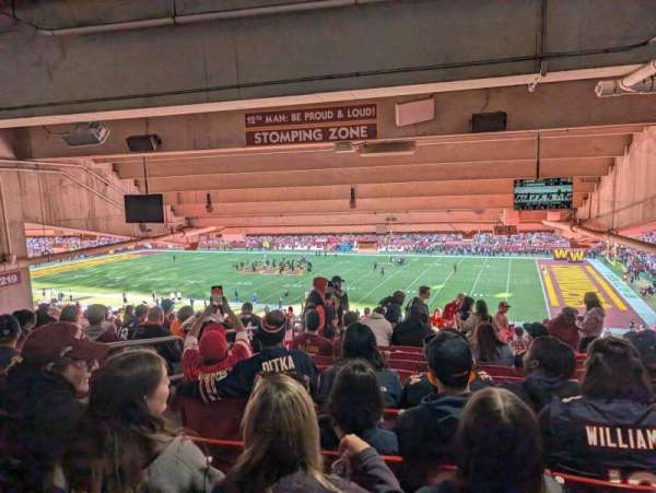 Northwest Stadium, section: 218, row: 23, seat: 21