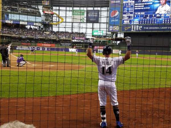 American Family Field, section: 116, row: 2, seat: 7