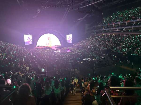 The O2, London, row: U, seat: 107
