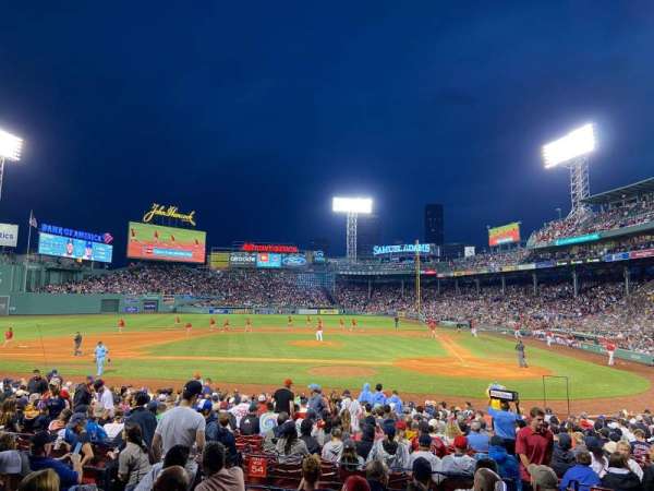 Fenway Park, section: Loge Box 140, row: GG, seat: 1