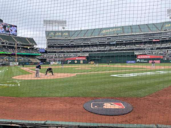 Oakland Coliseum, section: Diamond Level, row: 2, seat: 5