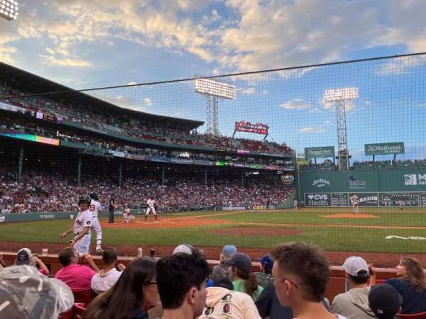 Fenway Park, section: Field Box 33, row: C, seat: 1