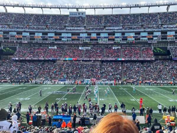 Gillette Stadium, section: 109, row: 26, seat: 5
