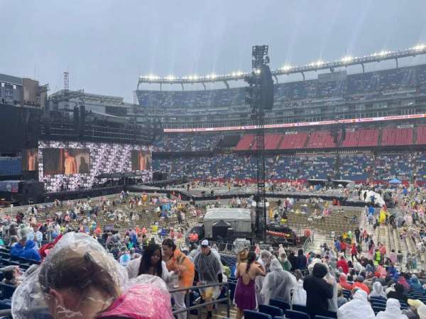 Gillette Stadium, section: 108, row: 28, seat: 19