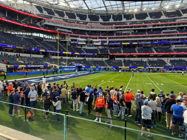 SoFi Stadium, section: C129, row: 1, seat: 10