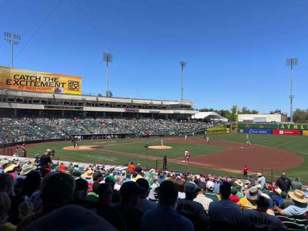 Sutter Health Park, section: 104, row: 28, seat: 3