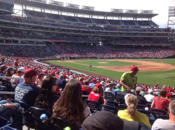 Nationals Park, section: 134, row: HH, seat: 20