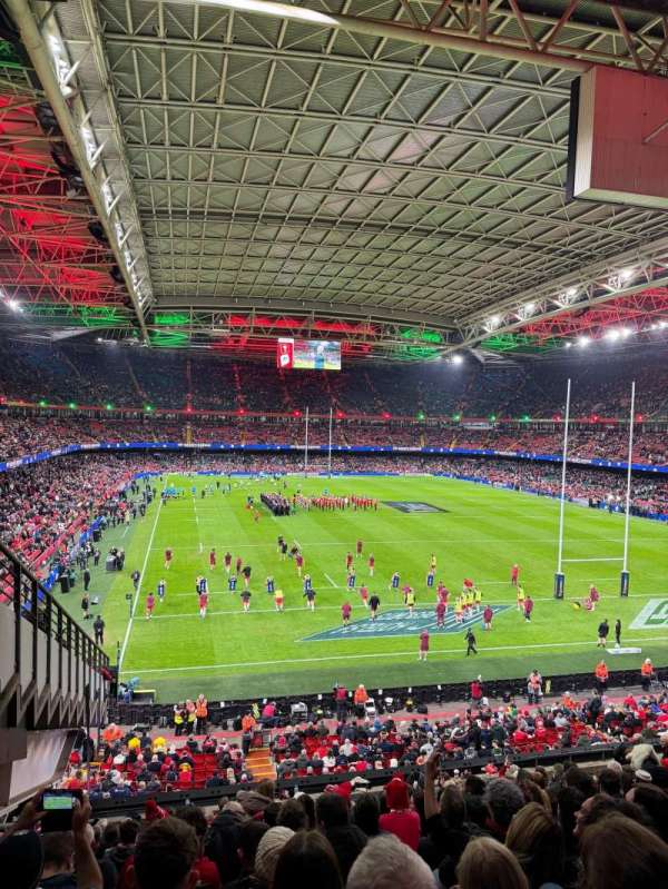 Principality Stadium, section: N416, seat: 2