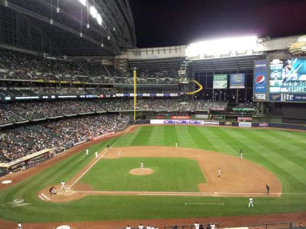 American Family Field, section: 321, row: 3, seat: 5