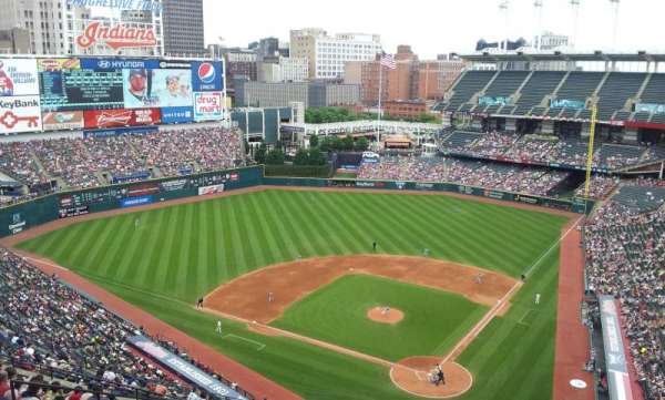 Progressive Field, section: 556, row: Q, seat: 2