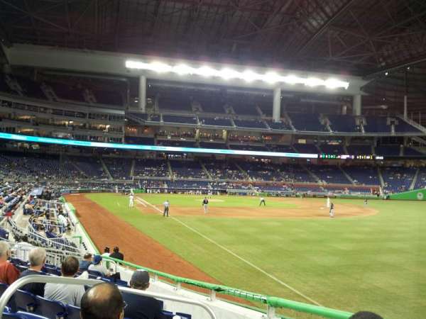 LoanDepot Park, section: 2, row: 1, seat: 6