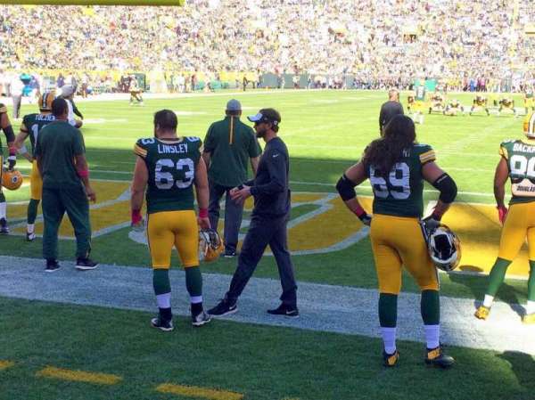 Lambeau Field, section: 137, row: 1, seat: 13