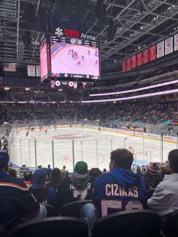UBS Arena, section: 110, row: 15, seat: 14