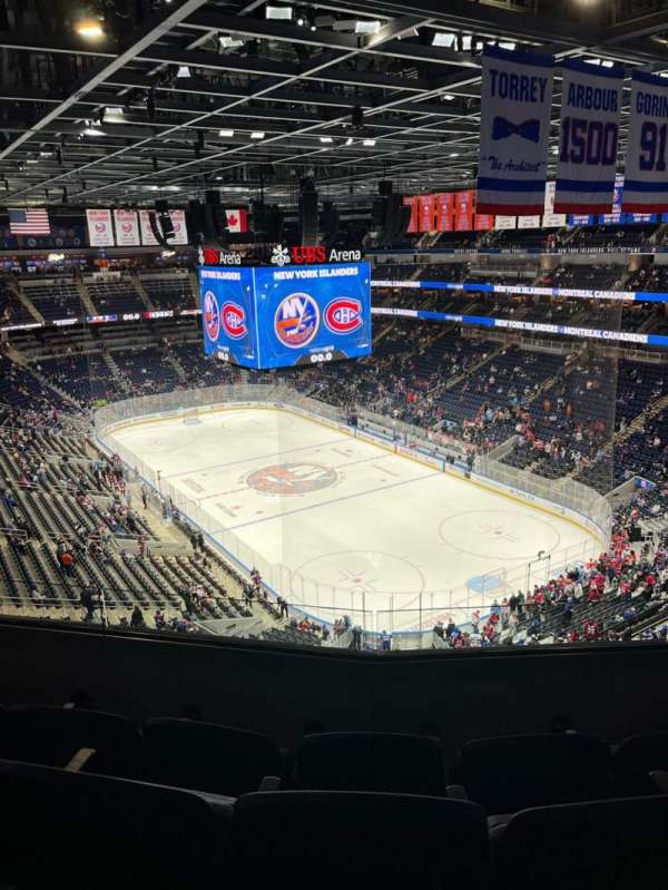 UBS Arena, section: 316, row: 4, seat: 9
