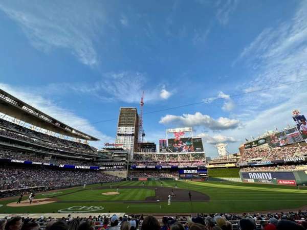Target Field, section: 108, row: 7, seat: 11