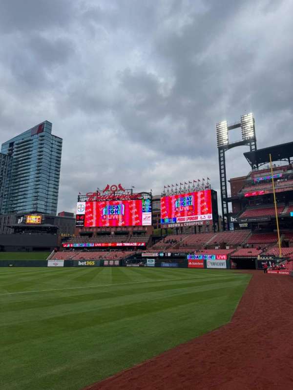 Busch Stadium, section: Comm, row: 1, seat: 1