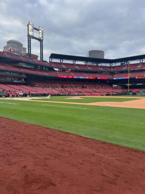 Busch Stadium, section: Comm, row: 1, seat: 1