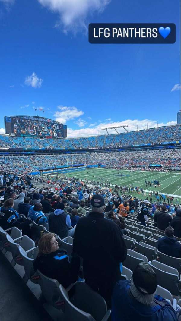 Bank of America Stadium, section: 340, row: 17, seat: 1