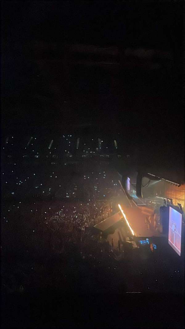 The O2, London, section: 421, row: A