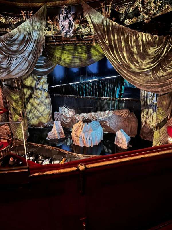 His Majesty's Theatre, London, section: Grand Circle, row: B, seat: 12